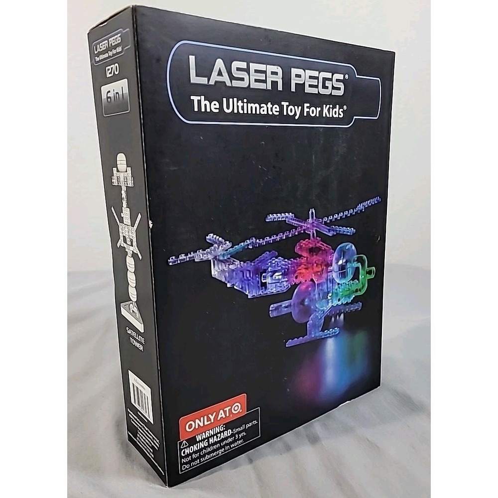 Laser Pegs 1270 Ultimate Toy for Kids 6 in 1 lighted building New Sealed Box